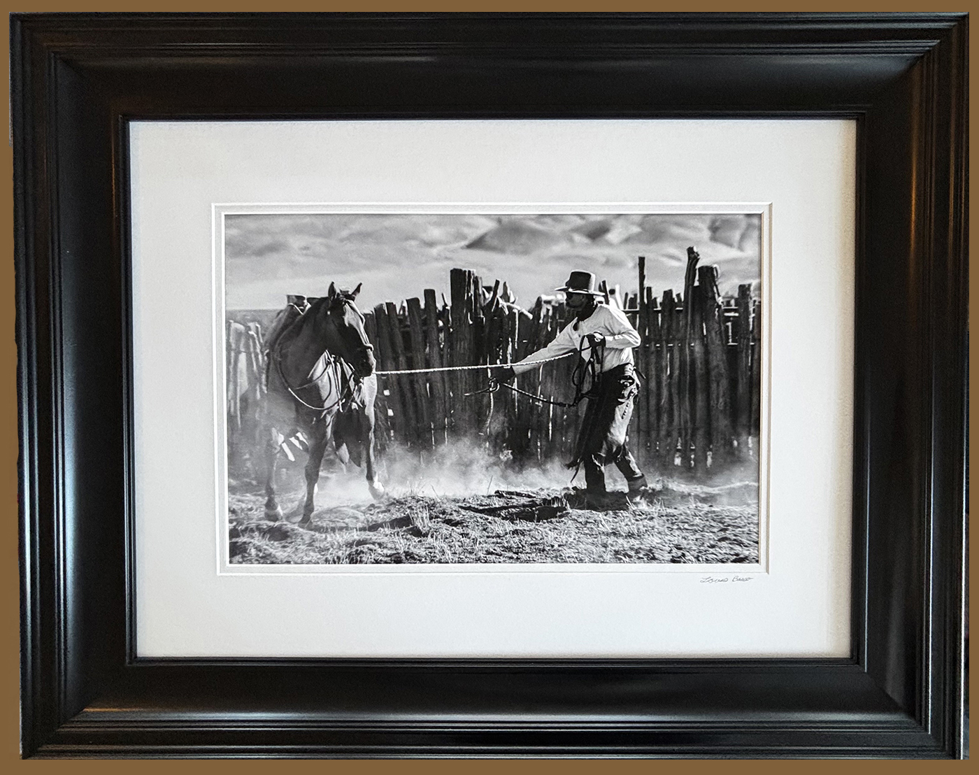 "The Round Corral" 18X24 Framed, $195